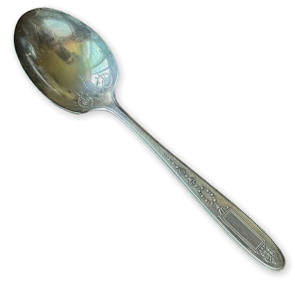 Antique 1921 Oneida Community Plate Silver Grosvenor Sugar Spoon - Picture 1 of 8